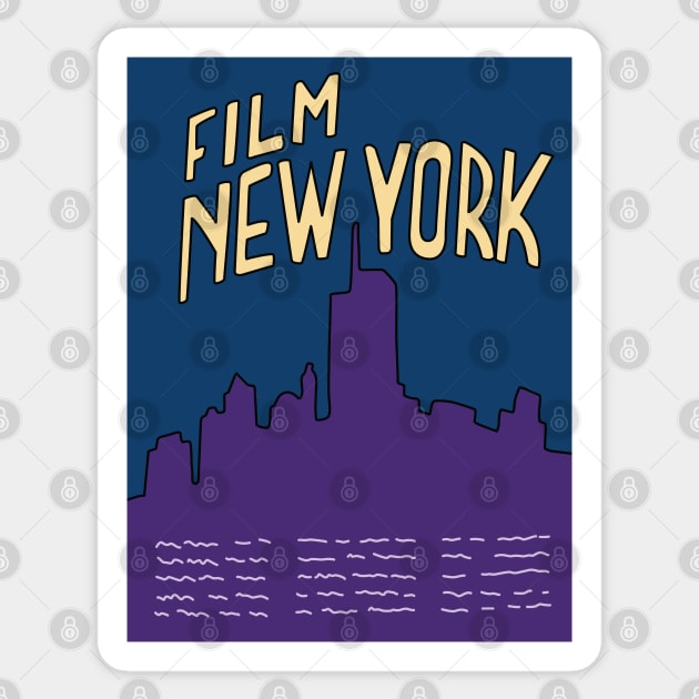 Film New York Ad Sticker by saintpetty